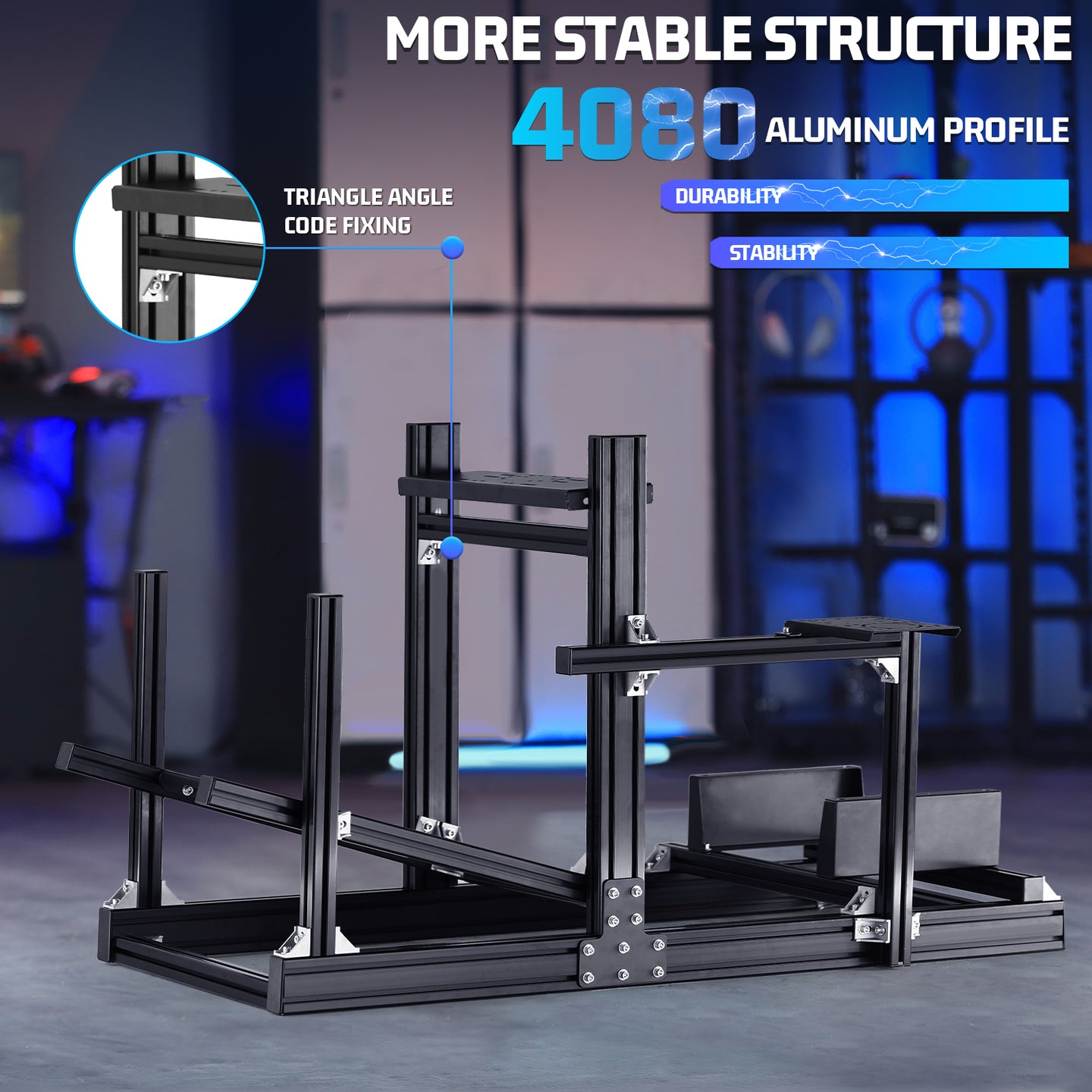 Marada F1 4080 Aluminum Racing Simulator Cockpit for Logitech G29 G920