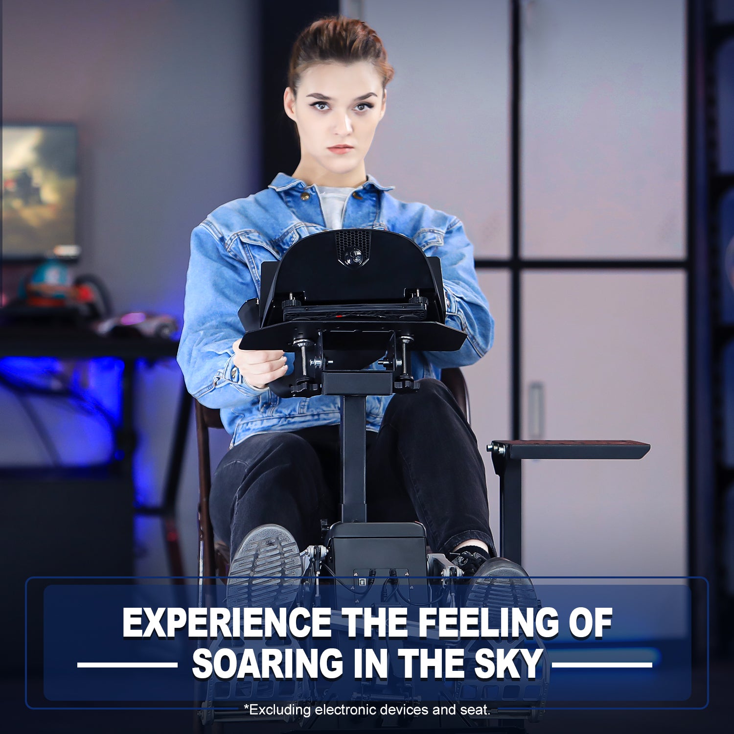 Marada Sim Racing Wheel Stand Adjustable Upgrade Fits for Logitech G29, G920, G923, Thrustmaster T150, T80 Wheels and Pedals NOT Included