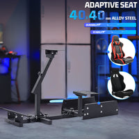 Marada Racing Simulator Cockpit Frame Fit for Logitech G25 G27 G29 G920 Adjustable Wheel Pedals Not Included