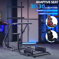 Marada Adjustable Simulator wheel stand with Monitor Stand , Compatible with Logitech G29, G923, Thrustmaster, Fanatec, Not  Include Wheels Pedals & Seat