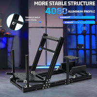 Marada Sim Racing Cockpit with 4080 Aluminum Frame, Fits Logitech/Thrustmaster Wheels