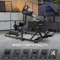 Marada Pro Racing Simulator Cockpit Stand Adjustable Fit for Logitech G25 G27 G29 G920
