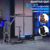 Marada Racing Simulator Cockpit with V2 Support Game Support Stand Up Simulation Driving Bracket for Logitech G29, G27, G25, G923 Racing Steering Wheel Stand Without Wheel and Pedals