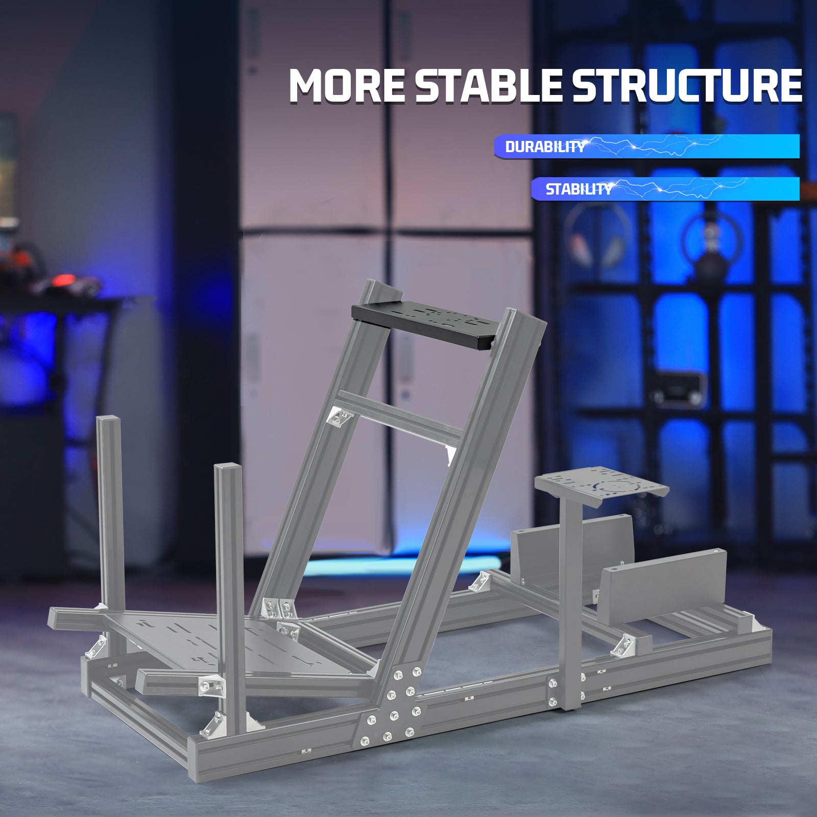 Marada Steering Wheel Platform Support Plate Compatible with Our Store's 4080 Aluminum Profile Brackets. This product includes only the steering wheel platform panel.