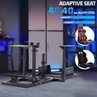 Marada Flight Simulation Cockpit Adjustable Compatible with Thrustmaster HOTAS Warthog,Logitech G25 G27 Wheels,Pedals,Throttle,Joystick Not Included