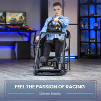 Marada G29 Racing Wheel Stand Height Adjustable Gaming Wheel Stand with Double Arm Support for Logitech G25 G27 G29 Thrustmaster T300RS Wheel, Pedals Not Include