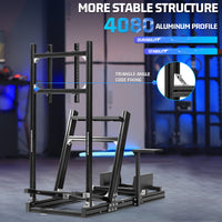 Marada Sim Racing Cockpit 4080 Aluminum Frame Compatible with Thrustmaster Fanatec Logitech Racing Wheels