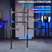 Marada 3030 Aluminum Racing Sim Cockpit Monitor Stand Supports 27" to 65" Monitors