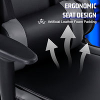 Marada Flight Simulator Cockpit with Gray Gaming Seat & Pedal Mount for Logitech Thrustmaster