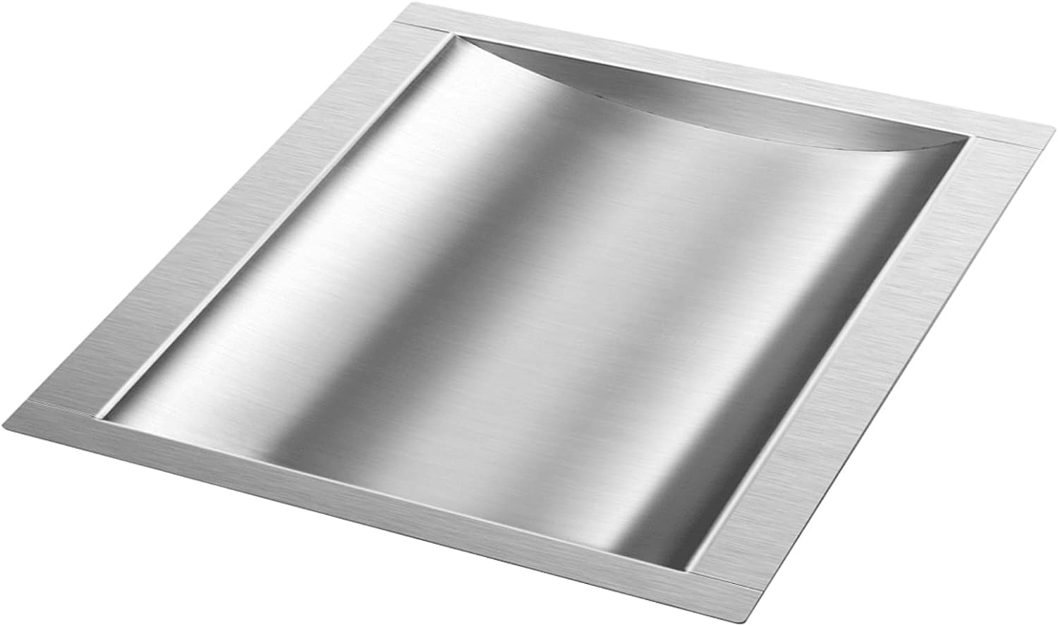 Marada 10 L x 8 W x1.6 H Drop-in Deal Tray All Brushed 304 Stainless Steel Window Tray High Standard Drop-in Deal Tray