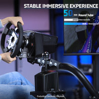 Marada Racing Cockpit with TV Stand & Red Seat Fit for G923 G920 T500,FANTEC,T3PA/TGT Stable & Strong Wheel and Pedals Not Included Driving Simulator Cockpit-54