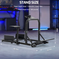 Marada G923 Racing Steering Wheel Stand Pro for Logitech G25 G27 G29 G920 Racing Simulator Cockpit Gaming Frame Video Game Accessories Shifter Wheel Pedals NOT Included