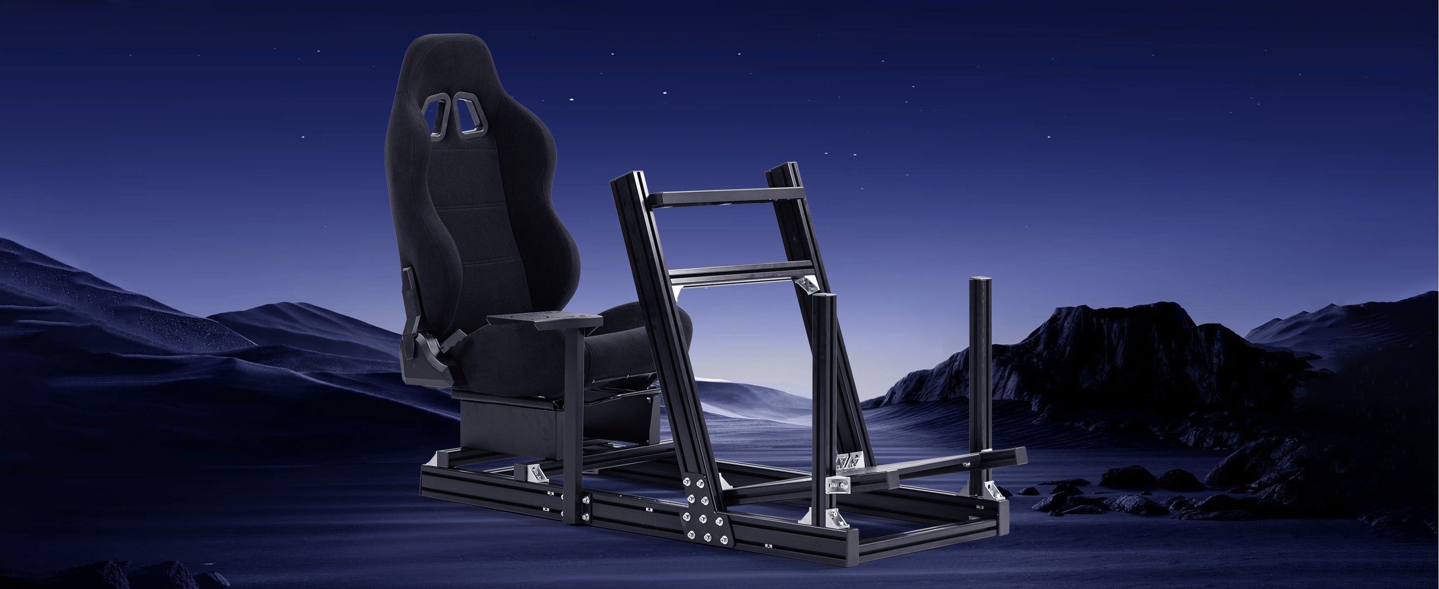 Marada Adjustable 4080 Aluminum Sim Racing Cockpit with Seat Compatibl
