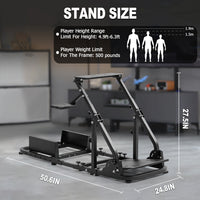 Marada Stable Racing Simulator Cockpit Stand Fit for Logitech G27 G29 G923 G920 Thrustmaster T80