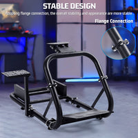 Marada Racing Cockpit Frame Upgrade Stable Racing Wheel Stand Adjustable Fit for Logitech G25 G27 G29 G920 Thrustmaster T80 T150 Fanatec Wheel, Pedals,and Shifter Not Include