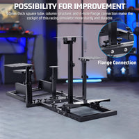 Marada Flight Simulation Cockpit Adjustable Compatible with Thrustmaster HOTAS Warthog,Logitech G25 G27 Wheels,Pedals,Throttle,Joystick Not Included