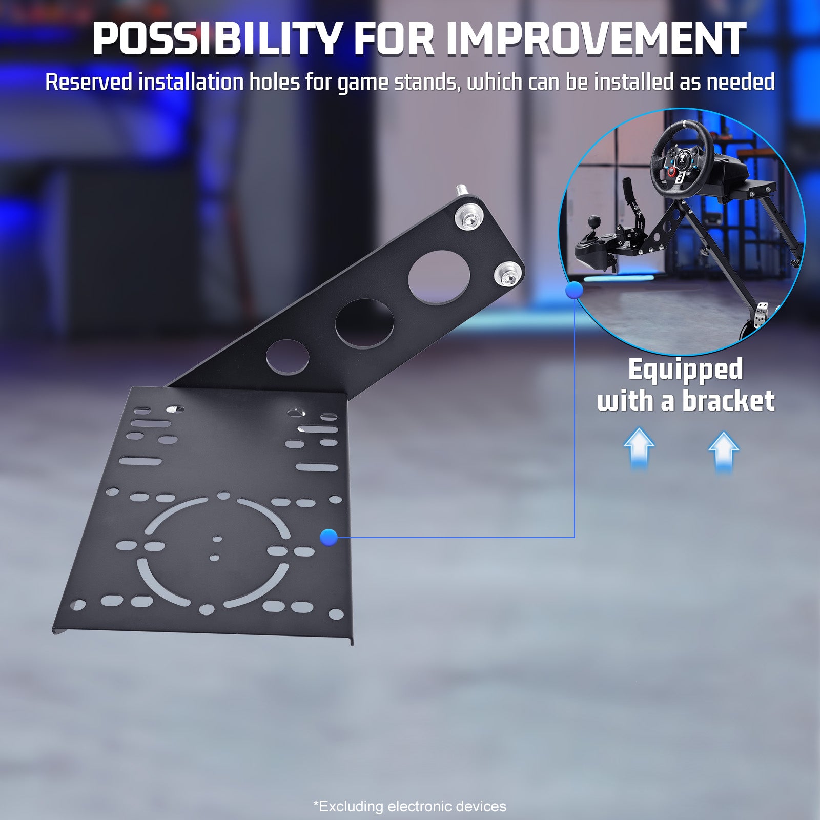 Marada Racing Gear Shifter Mount Upgrade for Racing Wheel Stand with Mount Bolts
