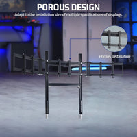 Marada 4040T-type Aluminum Triple Monitor Mount For Aluminum Alloy Racing Simulator Cockpit