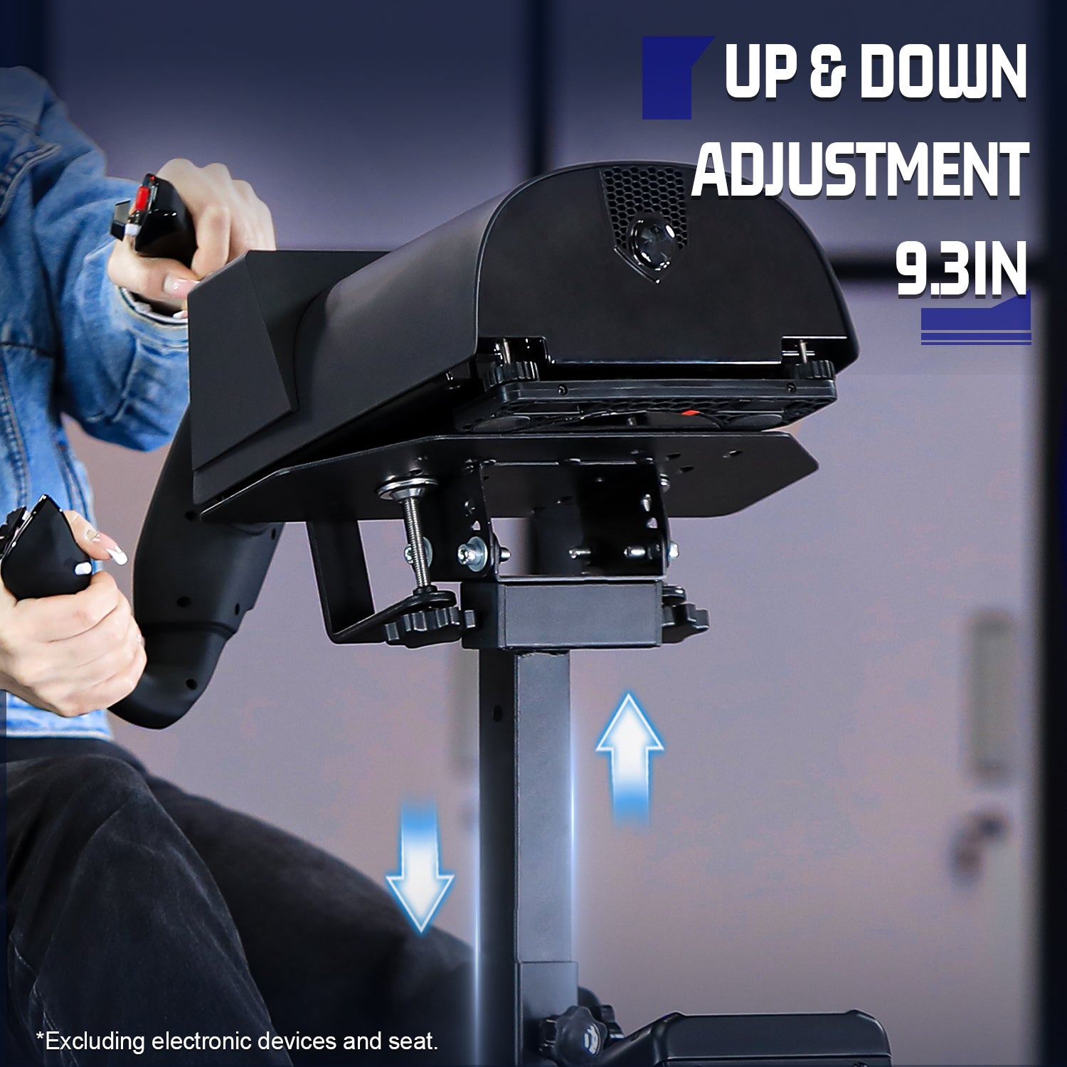 Marada Sim Racing Wheel Stand Adjustable Upgrade Fits for Logitech G29, G920, G923, Thrustmaster T150, T80 Wheels and Pedals NOT Included