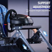 Marada Foldable Racing Wheel Stand Flight Sim Cockpit Compatible with Logitech, Thrustmaster and PXN Gaming Devices Adjustable X-Shape Simulator Mount Electronic Device Not Included