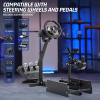 Marada Racing Simulator Cockpit Frame Fit for Logitech G25 G27 G29 G920 Adjustable Wheel Pedals Not Included