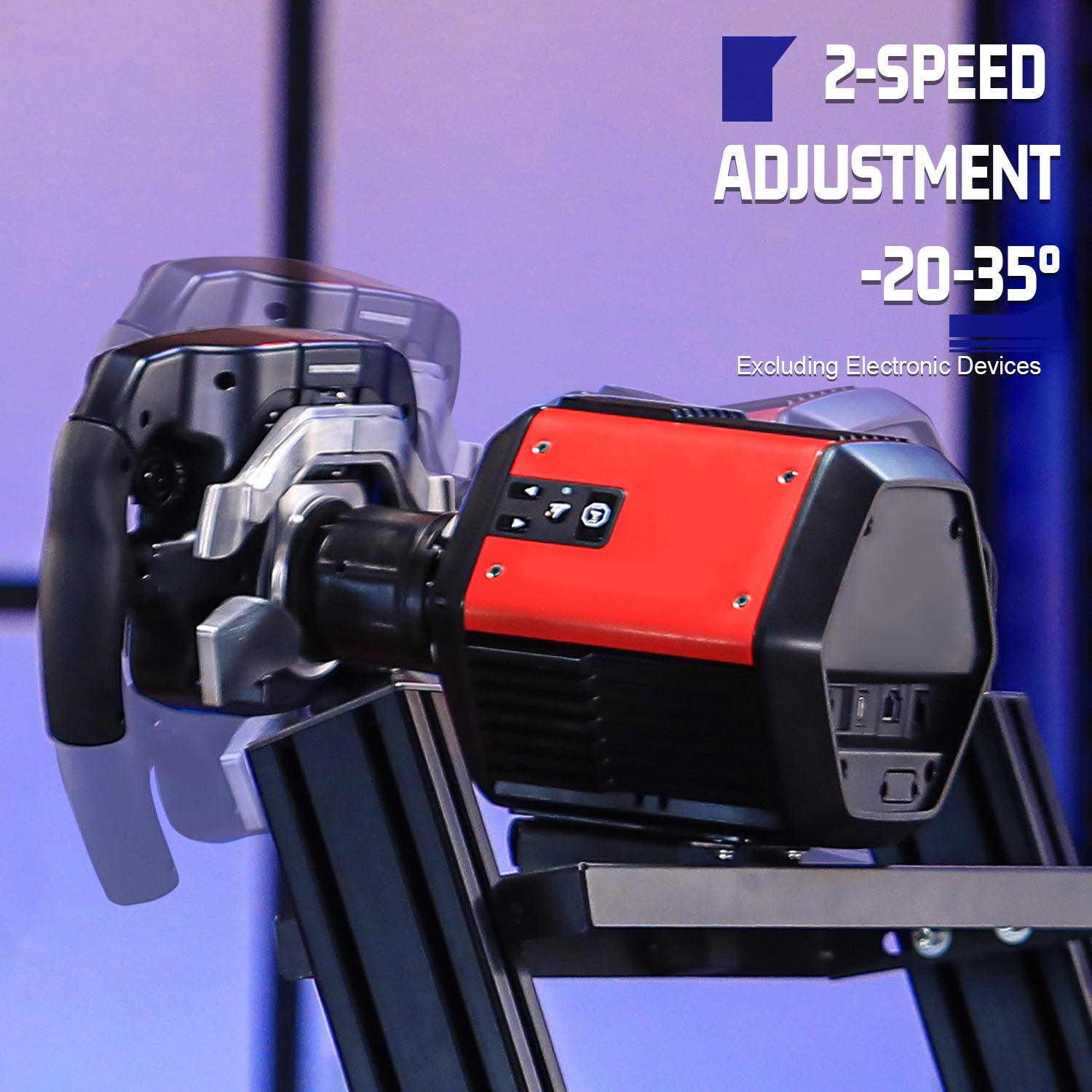 Marada Sim Racing Cockpit 4080 Aluminum Frame with Seat and Monitor Mount Compatible with Major Wheel Brands