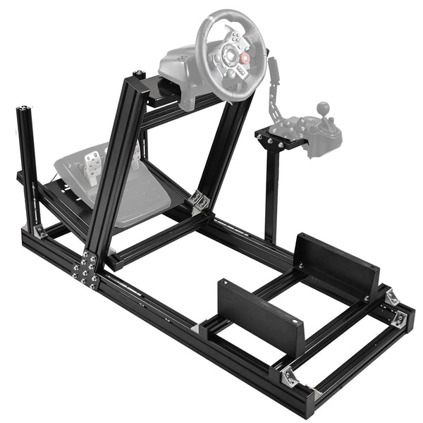 Marada Sim Racing Cockpit Tunable&Aluminum Fit for Logitech G920 G920 G29, Thrustmaster T80 T150 Racing Frame without Seat Wheel and Pedals