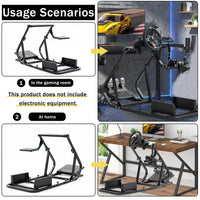 Marada G29 Stable Racing Simulator Cockpit Compatible with Thrustmaster/Logitech/PXN/Fanatec T300RS, T500RS, G25, G27, G923, G920, Adjustable Mount Steering Wheel, Pedal, Handbrake Not Included