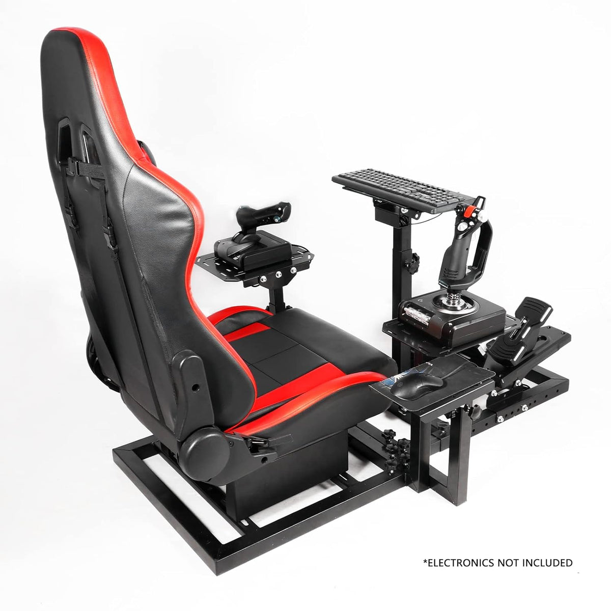 Marada Universal Flight Simulation Cockpit with Red Seat & Racing Whee