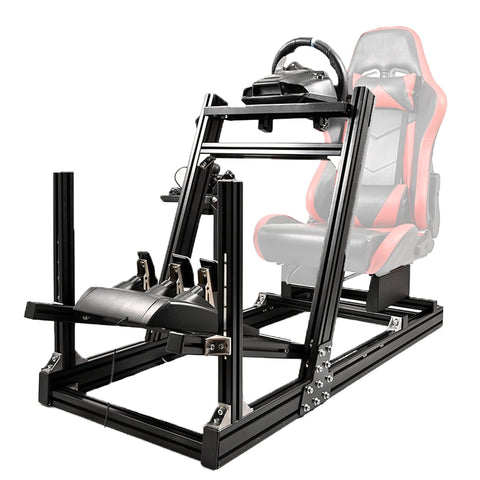 Marada Sim Racing Cockpit Tunable&Aluminum Fit for Logitech G920 G920 G29, Thrustmaster T80 T150 Racing Frame without Seat Wheel and Pedals