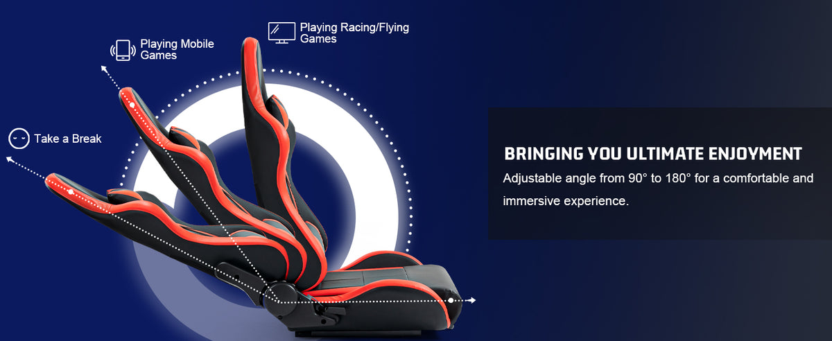 Marada Sim Racing Rig Marada 8040 Aluminum Racing Sim Cockpit with Triple Monitor Stand & Re