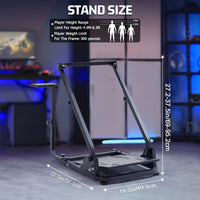 Marada Racing Wheel Stand Pro Compatible with Logitech G25, G27, G29, G920 Racing Simulator Steering Wheel Stand, Foldable & Tilt-Adjustable，Wheel and Pedals Not Included