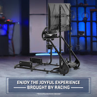 Marada Adjustable Simulator wheel stand with Monitor Stand , Compatible with Logitech G29, G923, Thrustmaster, Fanatec, Not  Include Wheels Pedals & Seat