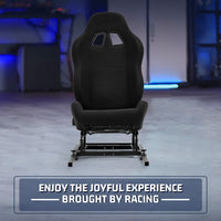 Marada Rear Seat and Frame Kit – Transform Your Wheel Stand into a Complete Racing Sim Cockpit with Black Sliding Seat