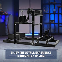 Marada 3060 Aluminum Profile Adjustable Racing Simulator Cockpit Compatible With Logitech G29