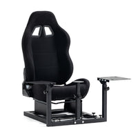 Marada Racing Flight Simulator Cockpit with Black Seat Compatible for Thrustmaster A10C Hotas Warthog Adjustable Throttle,Joystick,Keyboard NOT Included