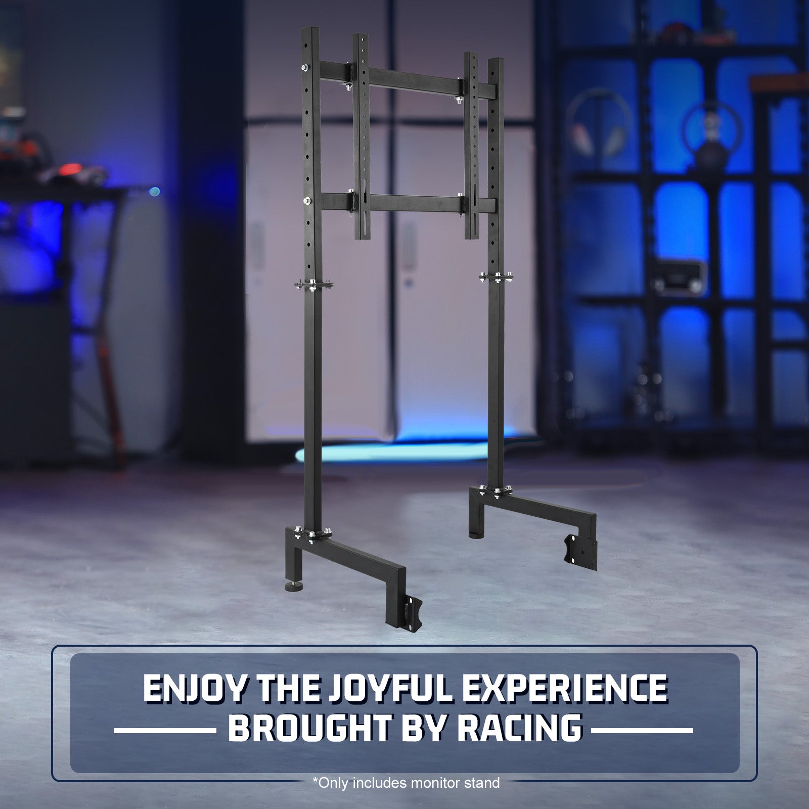 Marada Racing Sim Monitor Frame Suitable for Dardoo, Supllueer Stand Support Screens from 24 to 60 inches Stable & Height Position Adjustable Racing TV Mount for TV and PC Monitors Loading 110 lbs