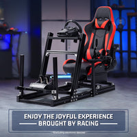 Marada 4080 Aluminum Racing Frame with Seat Compatible with Logitech Thrustmaster PXN