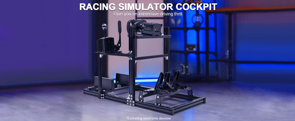 Marada Sim Rig Marada 3060 Aluminum Profile Adjustable Racing Simulator Cockpit Compa