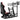 Marada 8040 Aluminum Racing Sim Cockpit with Triple Monitor Stand & Red Gaming Seat, Compatible with Logitech, Thrustmaster, Fanatec, Moza Wheels