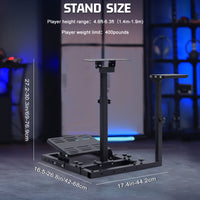 Marada Sim Racing Wheel Stand Adjustable Upgrade Fits for Logitech G29, G920, G923, Thrustmaster T150, T80 Wheels and Pedals NOT Included