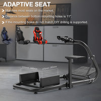 Marada Pro Racing Simulator Cockpit Stand Adjustable Fit for Logitech G25 G27 G29 G920