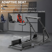 Marada Stable Racing Simulator Cockpit Stand Fit for Logitech G27 G29 G923 G920 Thrustmaster T80