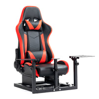Marada Racing Flight Game Mount with Red Seat Compatible with Thrustmaster A10C Hotas Warthog Adjustable Throttle,Joystick,Keyboard not included