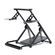 Marada Foldable Racing Wheel Stand Flight Sim Cockpit Compatible with Logitech, Thrustmaster and PXN Gaming Devices Adjustable X-Shape Simulator Mount Electronic Device Not Included