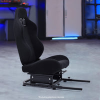 Marada Rear Seat and Frame Kit – Transform Your Wheel Stand into a Complete Racing Sim Cockpit with Black Sliding Seat