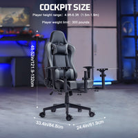 Marada Flight Joystick Hotas Mount with Chair Adjustable Compatible with Thrustmaster/Logitech A10C Hotas Warthog, X56 X52 More Stable Flight Sim Stand with Seat, Not Include Gaming Devices