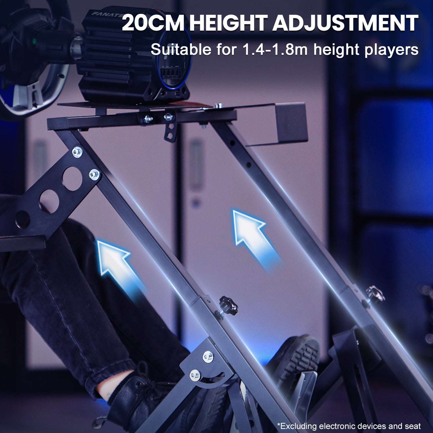 Marada G29 Racing Wheel Stand Sim Cockpit Fit Logitech G920 G923 Only Stand