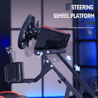 Marada G923 Racing Simulator Cockpit with Red Seat Compatible with Thrustmaster, Logitech,PXN, Fanatec Adjustable Mount Steering Wheel, Pedal, Handbrake Not Included