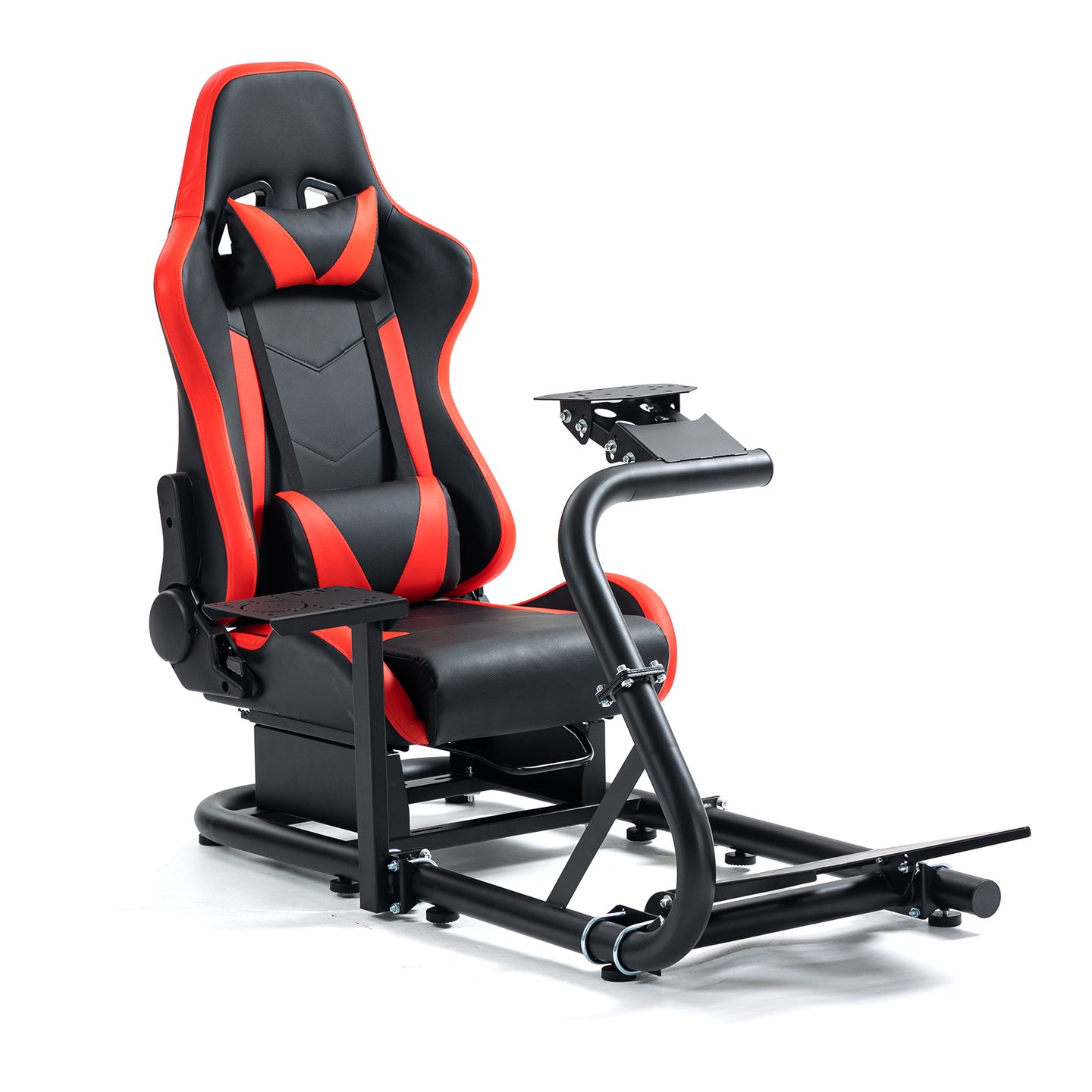 Marada Racing Sim Cockpit with Red Seat Fit Logitech G29 G27 Thrustmaster T300RS
